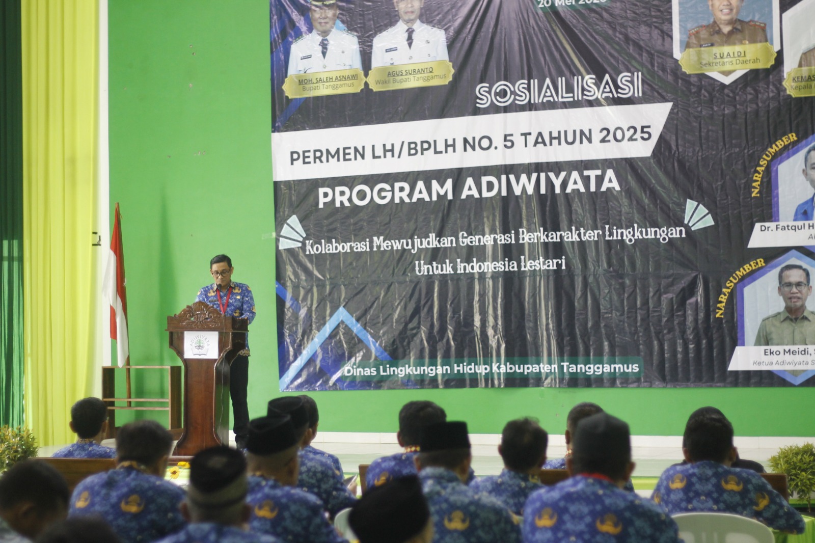 DLH Tanggamus Gelar Sosialisasi Adiwiyata, Dorong Sekolah Peduli dan Berbudaya Lingkungan